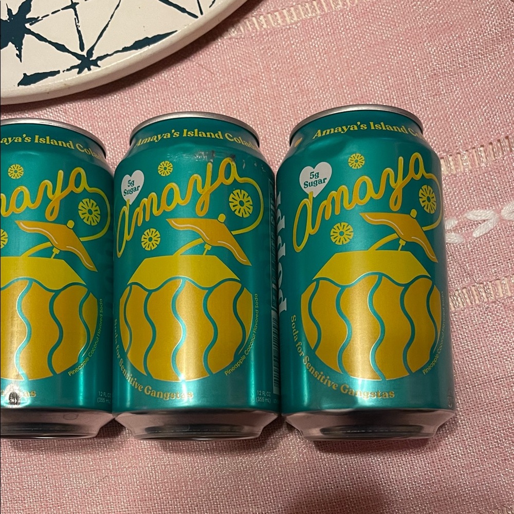 4 Cans of Poppi - Amaya's Island Colada Prebiotic Soda - Picture 3 of 6